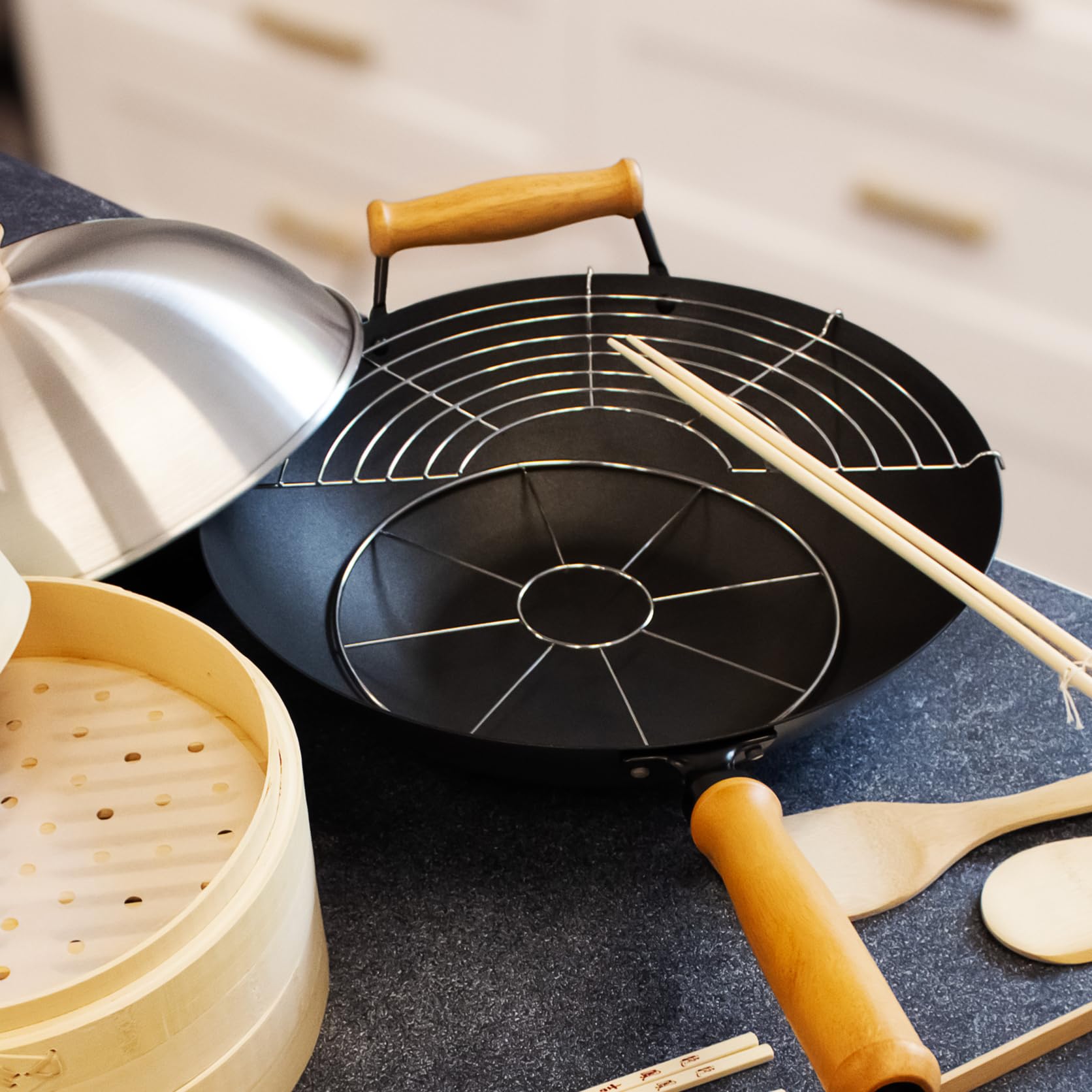 Amazon.com: Joyce Chen Tempura Wok Rack for 14-inch Woks - Frying